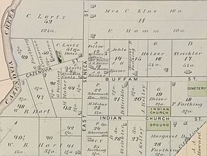 Indian Church Ground-Erie County 1880 atlas-z3