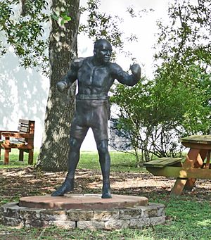 Jack Johnson Bronze statue Galveston
