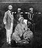 Last Mughal Emperor Bahadur Shah II with sons Mirza Jawan Bakht & Mirza Shah Abbas