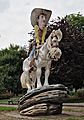 Lucky Luke statue in parc Reine Astrid, Charleroi (DSCF7707)