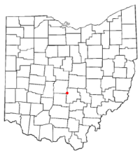 Location of Lithopolis, Ohio