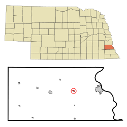 Location of Dunbar, Nebraska