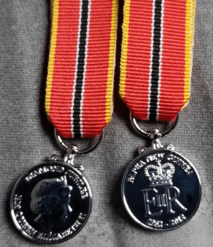 Papua New Guinea Minature Diamond Jubilee Medal
