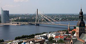 Riga Dom Bruecke Daugava