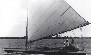Sailboat on Kampeska circa 1900
