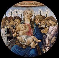 Sandro Botticelli - Mary with the Child and Singing Angels - Google Art Project