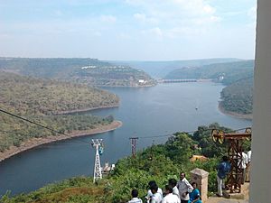 Srisailam Dam and River Krishna