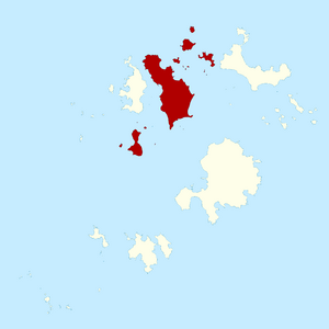 Tresco Isles of Scilly UK parish locator map