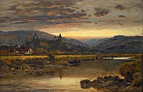 View-of-tintern-abbey-from-the-river-benjamin-williams-leader