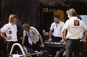 Wolf Racing team at Monaco GP 1979