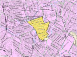 Census Bureau map of Garfield, New Jersey