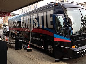 Chris Christie 2013 campaign bus