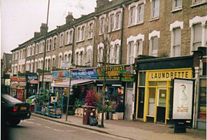 Harlesden High St shops 2001