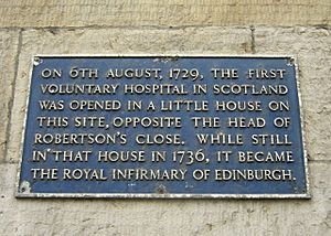 Infirmary Street plaque - geograph.org.uk - 1349951