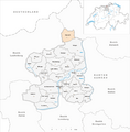Karte Gemeinde Mandach 2010
