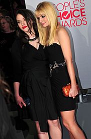 Kat Dennings and Beth Behrs at the 38th People's Choice Award