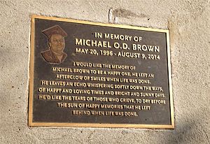 Michael Brown Plaque