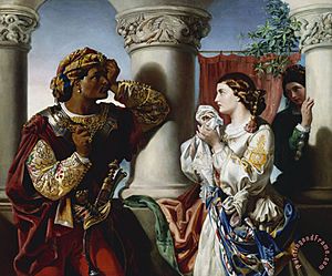 Othello and Desdemona by Daniel Maclis