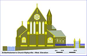 Ripley Ville church west elevation