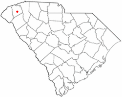 Location of Pickens, South Carolina
