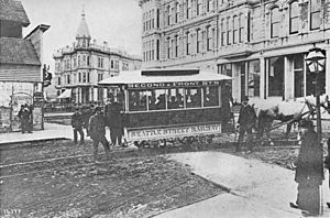 Seattle - Occidental and Yesler - 1884