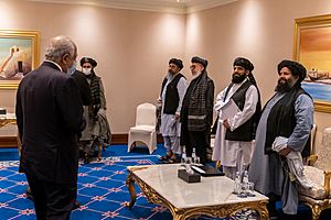 Secretary Pompeo Meets with the Taliban Negotiation Team (50632321483)