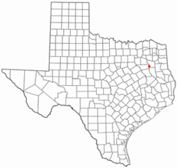 Location of Noonday, Texas