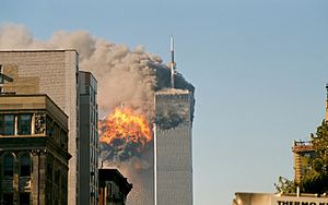 UA Flight 175 hits WTC south tower 9-11