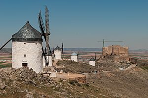 Windmills and castle of Consuegra (7079301421)