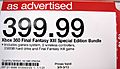 Xbox 360 FF XIII Special Ed. bundle price tag at Target, Tanforan