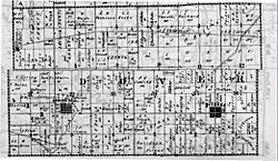 1858 Platt Map, Dover Township, Fulton County, Ohio