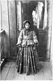 Azeri woman from Shusha in silk national garments