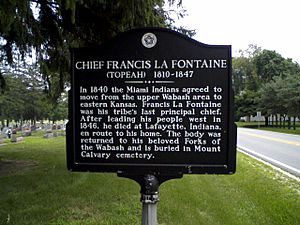Chief Francis La Fontaine historic marker