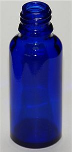 Cobalt blue flask