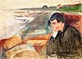 Edvard Munch - Evening. Melancholy (1891)
