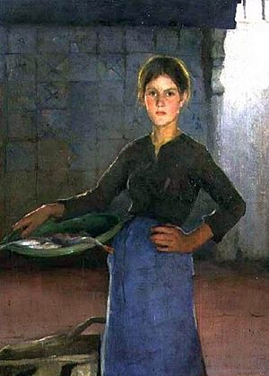 Elizabeth Adela Forbes - The Zandvoort Fishergirl 1884