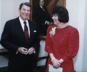 Faith Whittlesey and Ronald Reagan