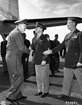 General Marshall with Generals Deane and Cutler