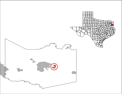 Location of Scottsville in Harrison County, Texas