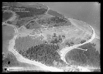 Island and Wharf, Oak Island, Nova Scotia, Canada, August 1931.jpg
