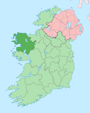 Location of County Mayo