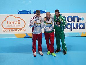Kazan 2015 - Medallists 200m butterfly M