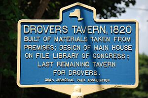 New York State historic marker – Drovers Tavern