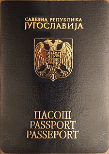 Passport of the Federal Republic of Yugoslavia