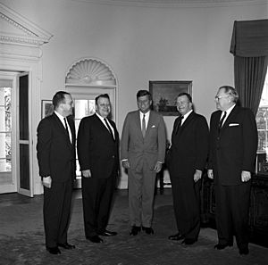 President John F. Kennedy with California State Legislators (02)