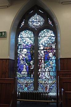 The memorial window to Joan Carfrae Pinkerton, Duddingston Kirk
