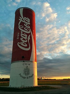 World's largest Coke can, Portage la Prairie, MB