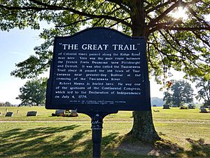 "The Great Trail" Marker