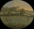 A Game of Cricket (The Royal Academy Club in Marylebone Fields, now Regent's Park) - Google Art Project