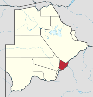 Location within Botswana